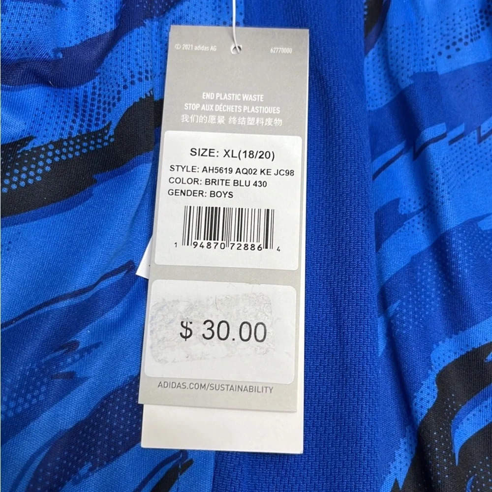 NWT Adidas Youth Boys Shorts-2 Pair
